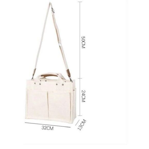 COPY - Durable Canvas Tote Bag with Handle, Magnetic Snap Closure Large Capacity - Picture 5 of 6